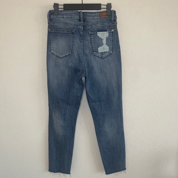 Judy Blue High Waist Relaxed Fit Jeans Raw Hem JB88191 - Size 3/26 - Picture 5 of 7